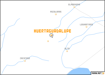 map of Huerta Guadalupe