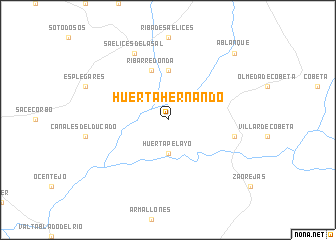 map of Huertahernando