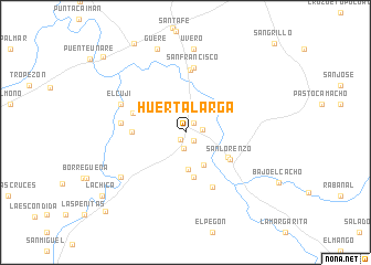 map of Huerta Larga