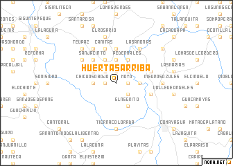 map of Huertas Arriba