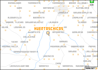 map of Huertas Chicas