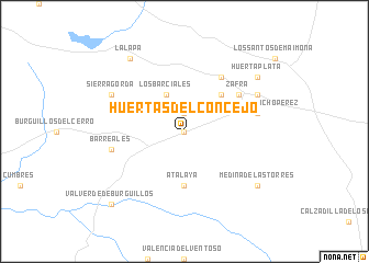 map of Huertas del Concejo