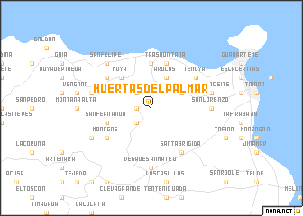 map of Huertas del Palmar