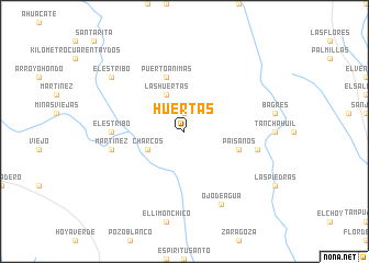 map of Huertas