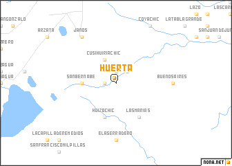 map of Huerta