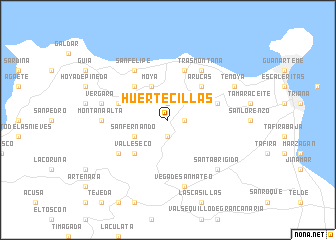 map of Huertecillas