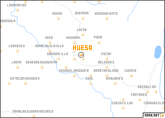 map of Huesa