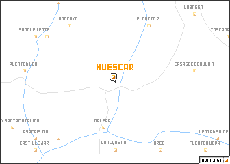 map of Huéscar