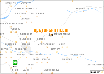 map of Huétor Santillán