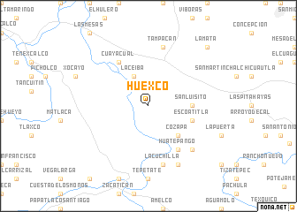 map of Huexco