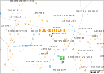 map of Huexotitlán