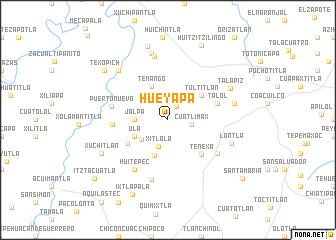 map of Hueyapa