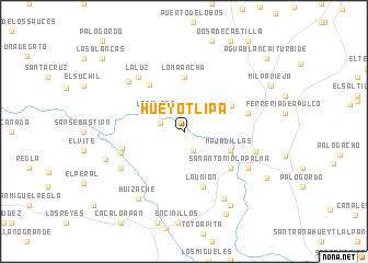 map of Hueyotlipa