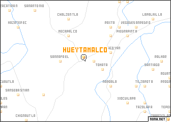 map of Hueytamalco