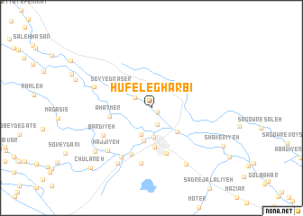 map of Hūfel-e Gharbī