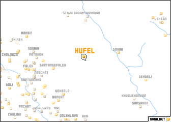 map of Hūfel