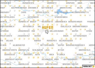 map of Hufen