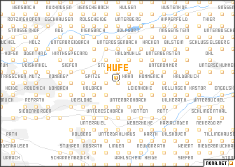 map of Hufe