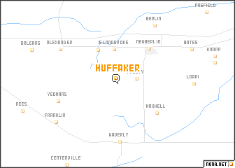 map of Huffaker