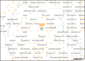 map of Huf