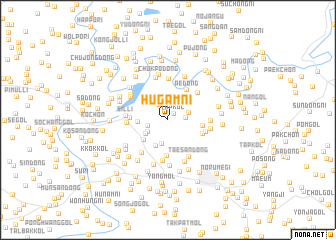 map of Hŭgam-ni