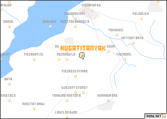 map of Hugatitanyák