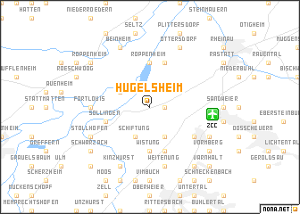 map of Hügelsheim