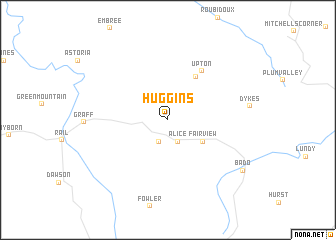 map of Huggins