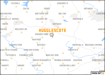 map of Hugglescote