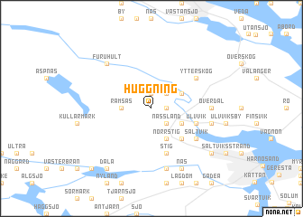 map of Huggning