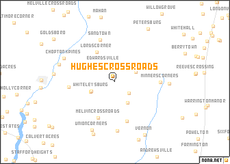 map of Hughes Crossroads