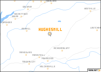 map of Hughes Mill