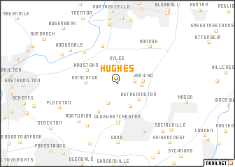 map of Hughes