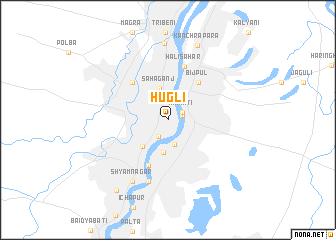 Hugli (India) map - nona.net