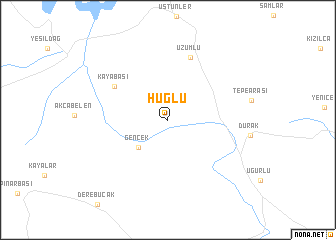 map of Huğlu
