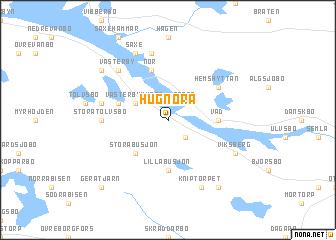 map of Hugnora