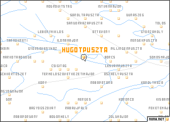 map of Hugotpuszta