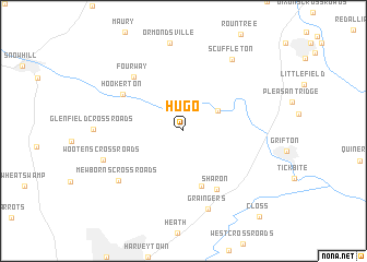map of Hugo