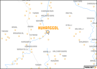 map of Huhang-gol