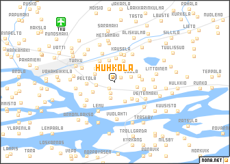 map of Huhkola