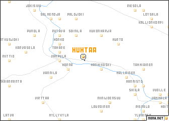 map of Huhtaa