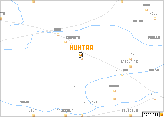 map of Huhtaa