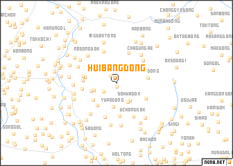 map of Hŭibang-dong