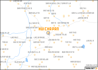 map of Huichapan