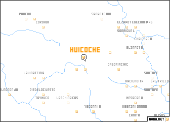 map of Huicoché