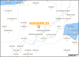 map of Huiguerales