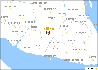 map of Huihe