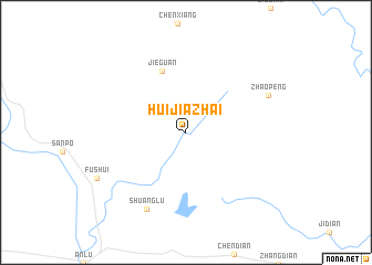 map of Huijiazhai