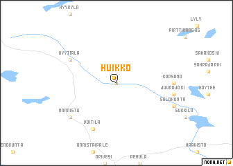 map of Huikko