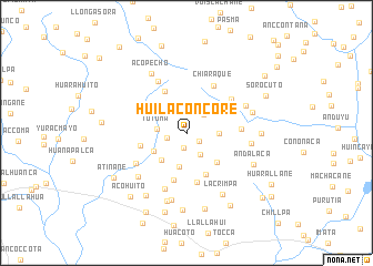 map of Huilaconcore
